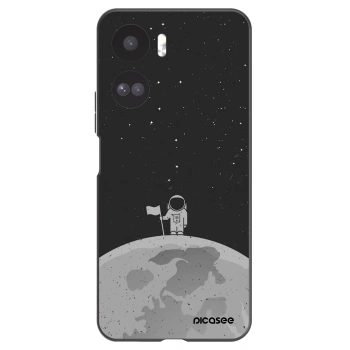 Picasee silikonowe czarne etui na Honor 90 Lite 5G - Astronaut