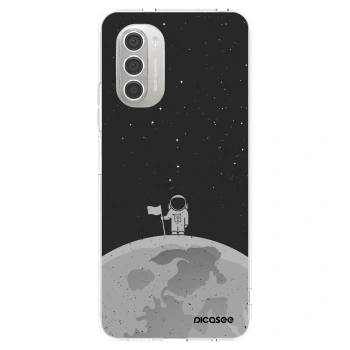 Picasee silikonowe przeźroczyste etui na Motorola Moto G51 - Astronaut