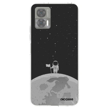 Picasee silikonowe przeźroczyste etui na Motorola Edge 30 Neo - Astronaut
