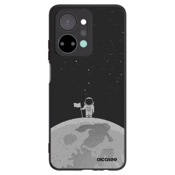 Picasee silikonowe czarne etui na Honor X7a - Astronaut