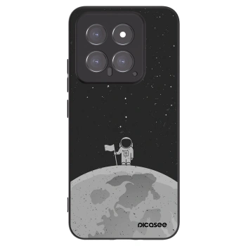 Picasee silikonowe czarne etui na Xiaomi 14 - Astronaut