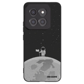 Picasee silikonowe czarne etui na Xiaomi 14 Pro - Astronaut