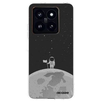 Picasee silikonowe przeźroczyste etui na Xiaomi 14 Pro - Astronaut