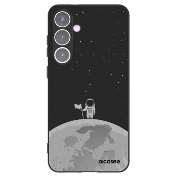 Picasee silikonowe czarne etui na Samsung Galaxy S24+ S926B 5G - Astronaut