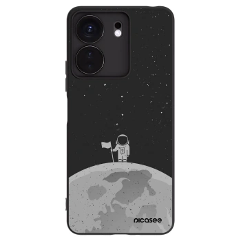 Picasee silikonowe czarne etui na Xiaomi Redmi 13C 4G - Astronaut