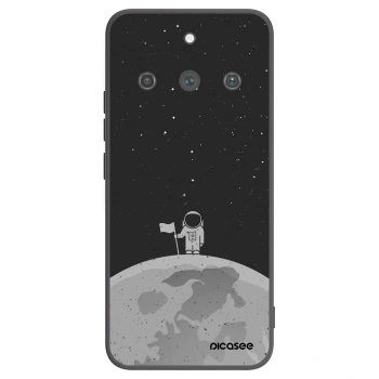 Picasee silikonowe czarne etui na Realme 11 Pro+ - Astronaut