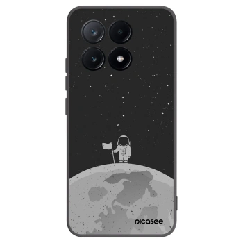 Picasee silikonowe czarne etui na Xiaomi Poco X6 Pro - Astronaut