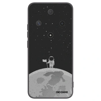 Picasee silikonowe czarne etui na Honor Magic6 Lite 5G - Astronaut