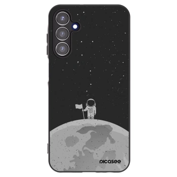 Picasee silikonowe czarne etui na Samsung Galaxy A15 A155F 4G - Astronaut