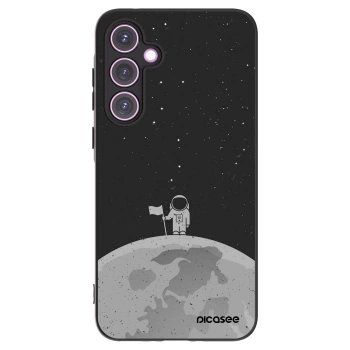Picasee silikonowe czarne etui na Samsung Galaxy A35 5G A356B - Astronaut