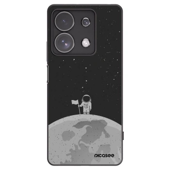 Picasee silikonowe czarne etui na Xiaomi Redmi Note 13 Pro 4G - Astronaut