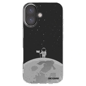 Picasee silikonowe przeźroczyste etui na Apple iPhone 16 - Astronaut