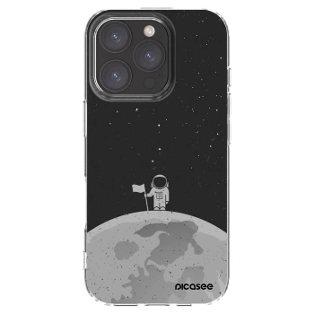 Picasee silikonowe przeźroczyste etui na Apple iPhone 16 Pro - Astronaut