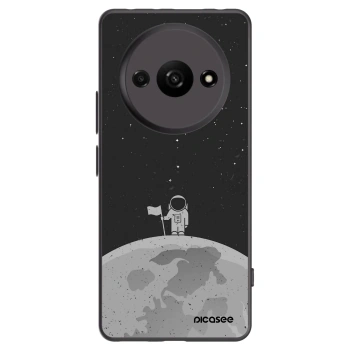 Picasee silikonowe czarne etui na Xiaomi Redmi A3 - Astronaut