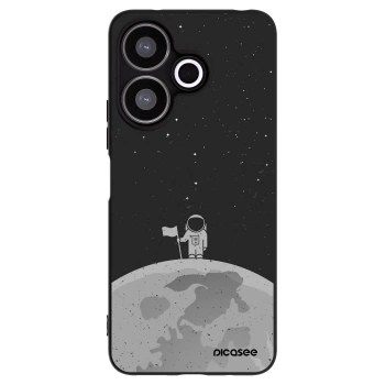 Picasee silikonowe czarne etui na Xiaomi Redmi 13 4G - Astronaut