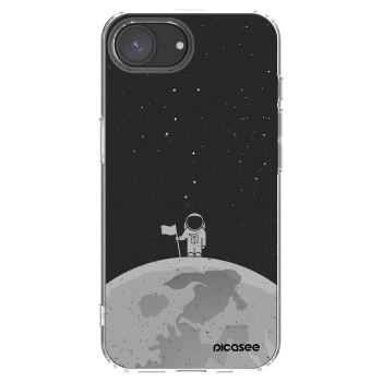 Picasee silikonowe przeźroczyste etui na Apple iPhone 16e - Astronaut