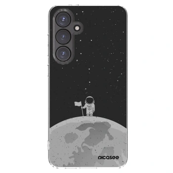 Picasee silikonowe przeźroczyste etui na Samsung Galaxy S24 FE S721B - Astronaut