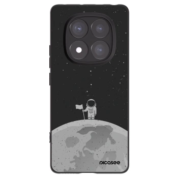 Picasee silikonowe czarne etui na Xiaomi Redmi Note 14 Pro 5G - Astronaut