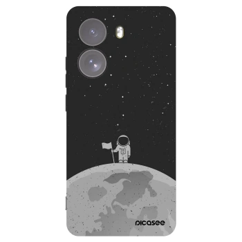 Picasee silikonowe czarne etui na Xiaomi Poco X7 - Astronaut