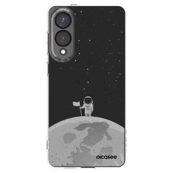 Picasee silikonowe przeźroczyste etui na Samsung Galaxy S25 Edge 5G - Astronaut