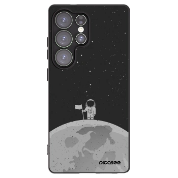 Picasee silikonowe czarne etui na Samsung Galaxy S25 Ultra 5G - Astronaut