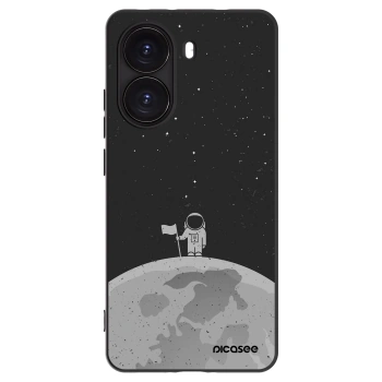 Picasee silikonowe czarne etui na Xiaomi Poco X7 Pro 5G - Astronaut
