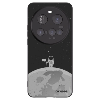 Picasee silikonowe czarne etui na Xiaomi 15 Ultra - Astronaut