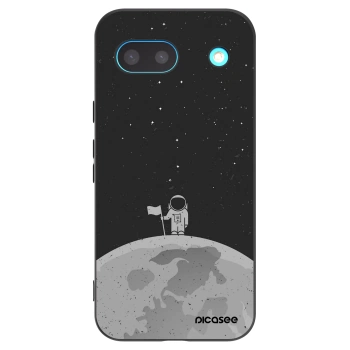 Picasee silikonowe czarne etui na Google Pixel 8a - Astronaut