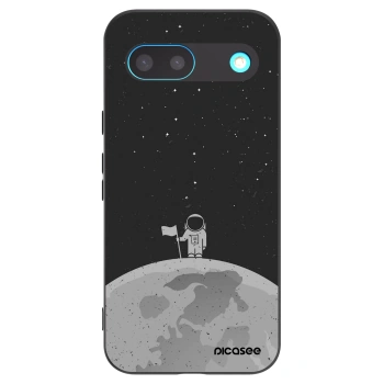 Picasee silikonowe czarne etui na Google Pixel 8 - Astronaut