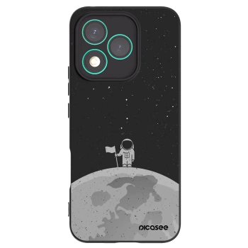 Picasee silikonowe czarne etui na Honor 400 Lite 5G - Astronaut