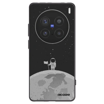 Picasee silikonowe czarne etui na Vivo X200 Pro - Astronaut