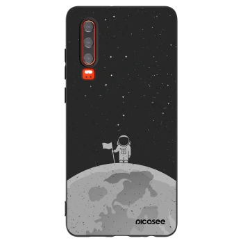 Picasee silikonowe czarne etui na Huawei P30 - Astronaut