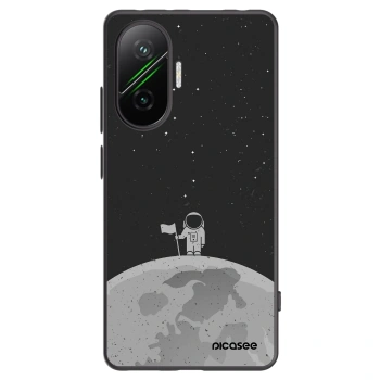 Picasee silikonowe czarne etui na Xiaomi Poco F7 Pro 5G - Astronaut