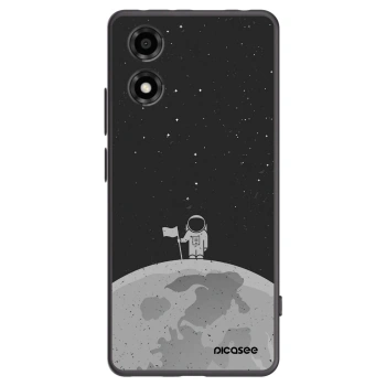 Picasee silikonowe czarne etui na Motorola Moto E14 - Astronaut