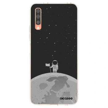 Picasee silikonowe przeźroczyste etui na Samsung Galaxy A70 A705F - Astronaut