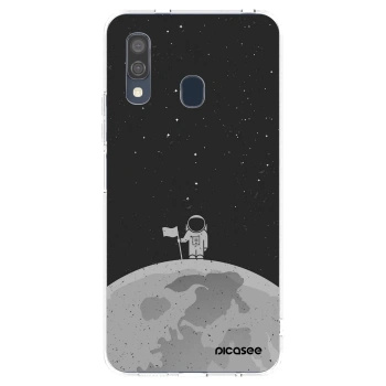 Picasee silikonowe przeźroczyste etui na Samsung Galaxy A40 A405F - Astronaut