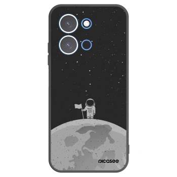 Picasee silikonowe czarne etui na Xiaomi Redmi 15C 4G - Astronaut