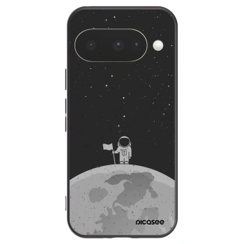 Picasee silikonowe czarne etui na Google Pixel 10 - Astronaut
