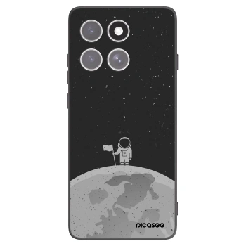 Picasee silikonowe czarne etui na Motorola Edge 60 Fusion - Astronaut