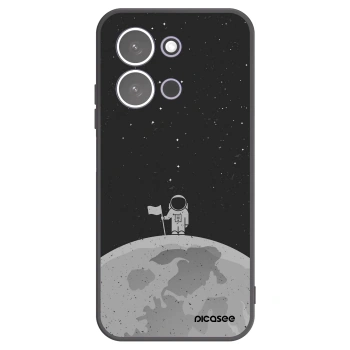 Picasee silikonowe czarne etui na Xiaomi Redmi 15C 5G - Astronaut