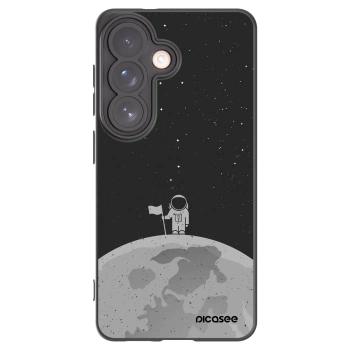 Picasee silikonowe czarne etui na Samsung Galaxy S26 - Astronaut