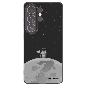 Picasee silikonowe czarne etui na Samsung Galaxy S26 Ultra - Astronaut