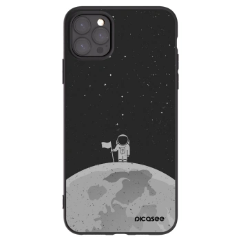 Picasee silikonowe czarne etui na Apple iPhone 11 Pro Max - Astronaut