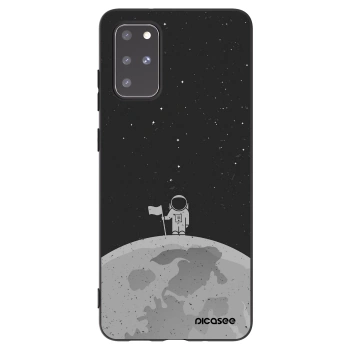 Picasee silikonowe czarne etui na Samsung Galaxy S20+ G985F - Astronaut