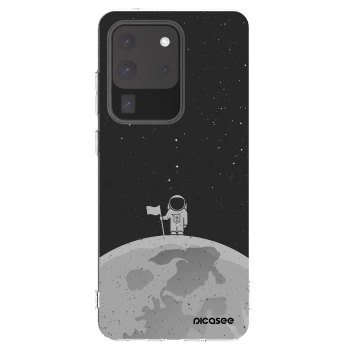 Picasee silikonowe przeźroczyste etui na Samsung Galaxy S20 Ultra 5G G988F - Astronaut