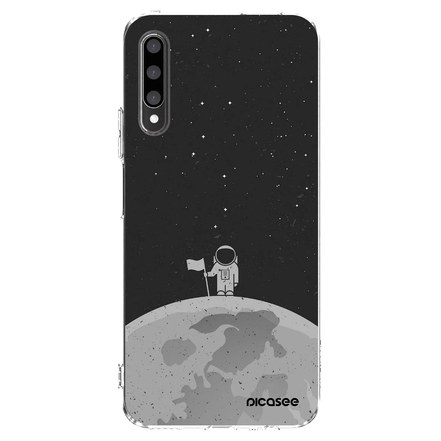 Picasee silikonowe przeźroczyste etui na Honor 9X Pro - Astronaut