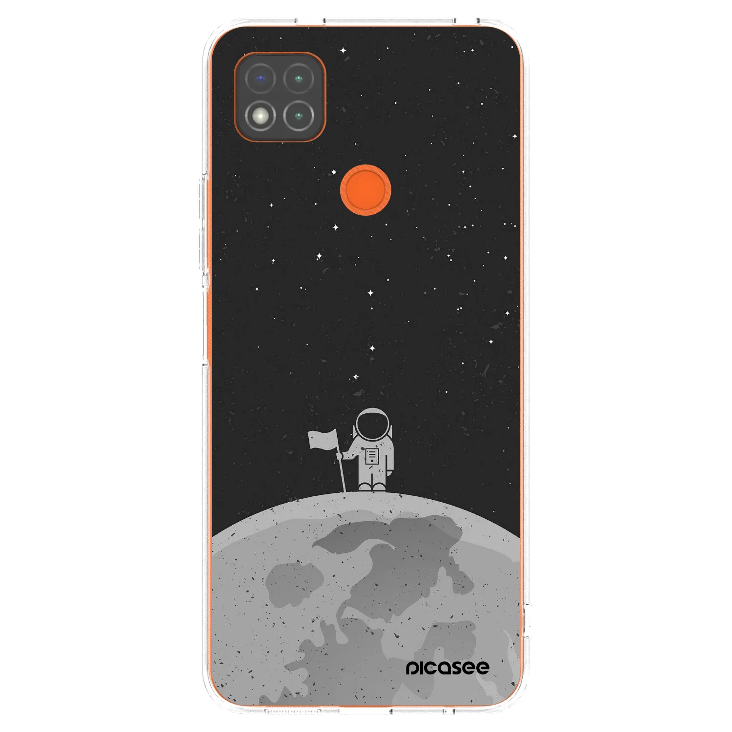 Picasee silikonowe przeźroczyste etui na Xiaomi Redmi 9C - Astronaut