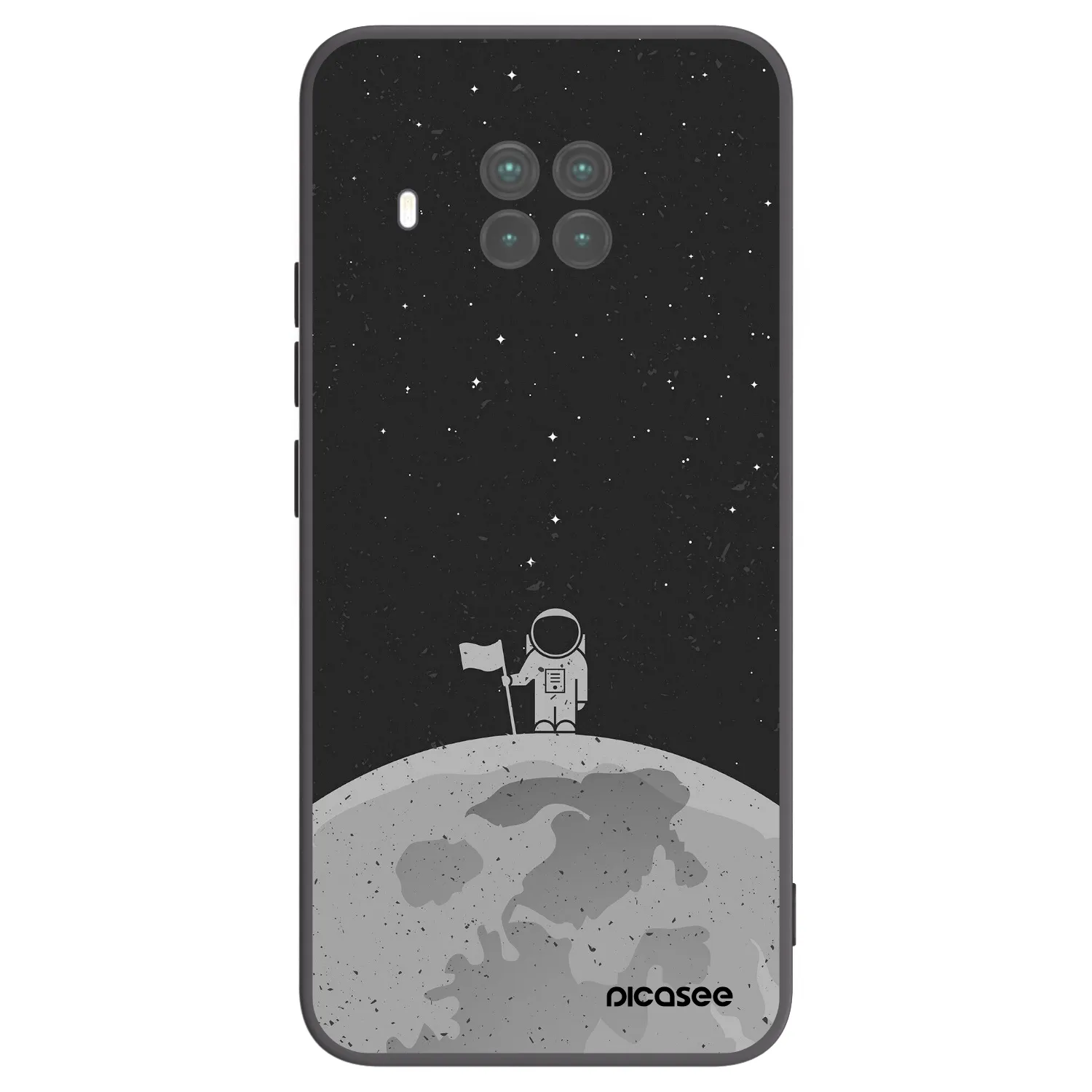 Picasee silikonowe czarne etui na Xiaomi Mi 10T Lite - Astronaut