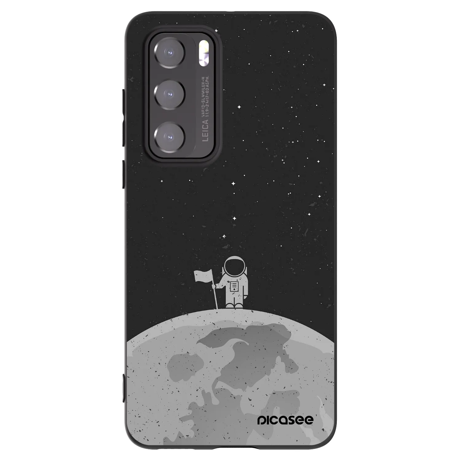 Picasee silikonowe czarne etui na Huawei P40 - Astronaut