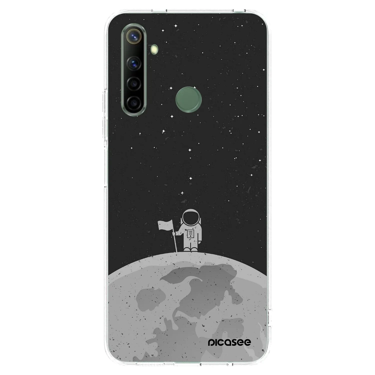 Picasee silikonowe przeźroczyste etui na Realme 6i - Astronaut